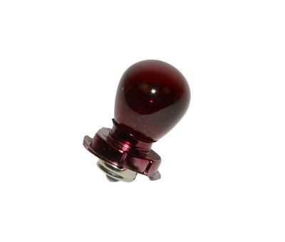 lamp 12V  15w    p26s + kraag rood